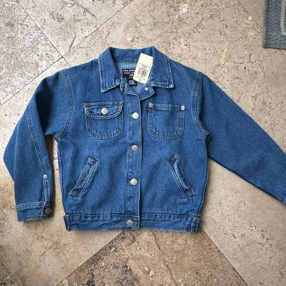 NWT Vintage Kids Ralph Lauren Polo Jeans Co. Denim Jacket RL Sz 6/6X - Picture 2 of 8